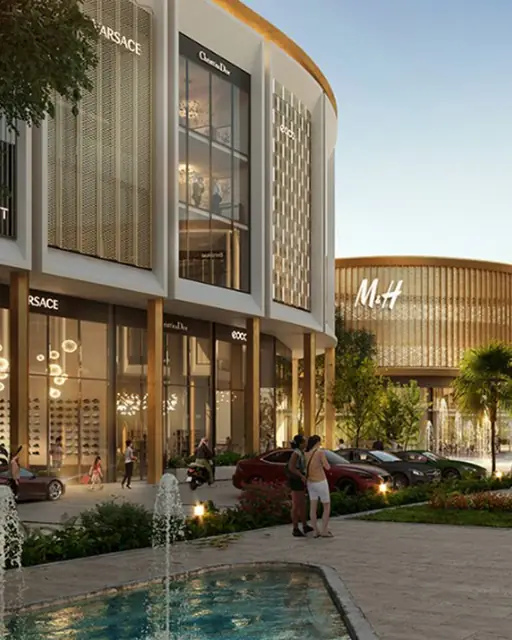 M3M Market 84 — elevation render, Sector 84 Gurugram