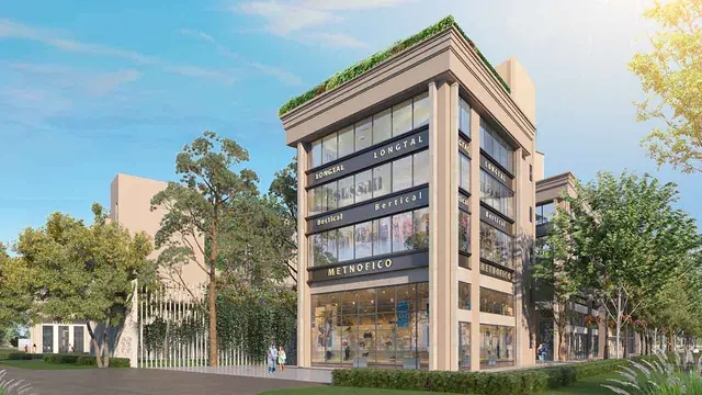 Adani Downtown Avenue — corner plot on the main 60 m sector road (design render)