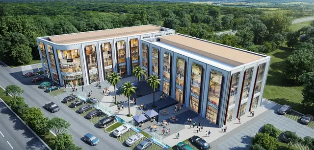 DLF Central 67 — aerial view of the SCO blocks (design render)