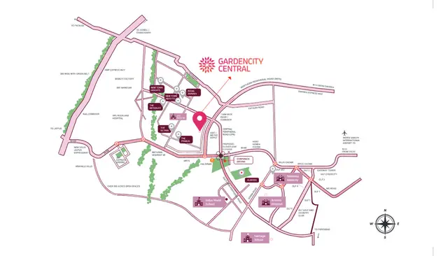 DLF Gardencity Central — Gardencity Central location map, Sector 84