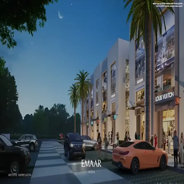 Emaar EBD 65 NXT — Emaar SCO facade at night (design render)