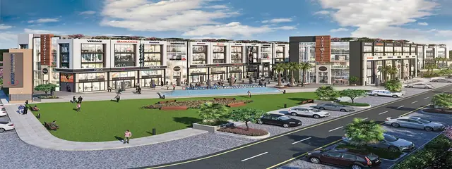 Microtek Grandfront 81 - wide elevation with landscaped forecourt (design render)