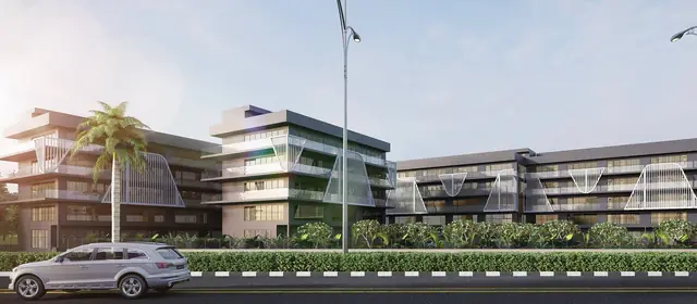 Raheja SCO Plots - road-facing SCO elevation (design render)