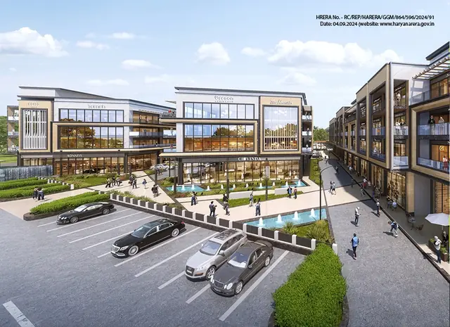 Reach Buzz 114 — two-side-open SCO blocks with open surface parking (design render)