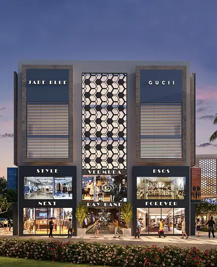 ROF Insignia Souk — branded shopfront facade (design render)