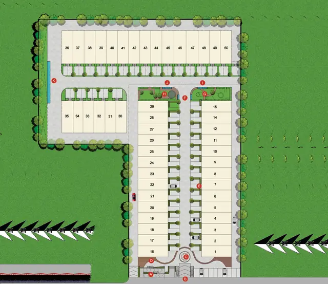 Royal Green Courtyard 37D — site plan on Dwarka Expressway service road