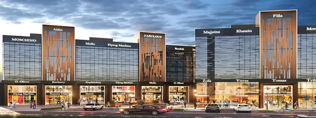 Signature Global SCO 37D — SCO row elevation with brand signage (design render)