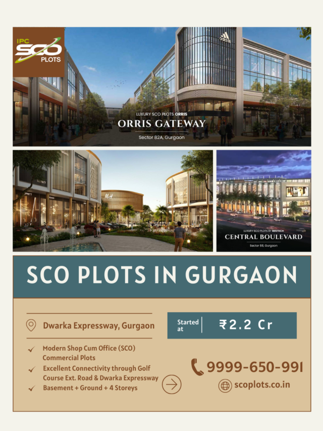 SCO Plots Gurgaon – New Commercial Plots in Gurgaon